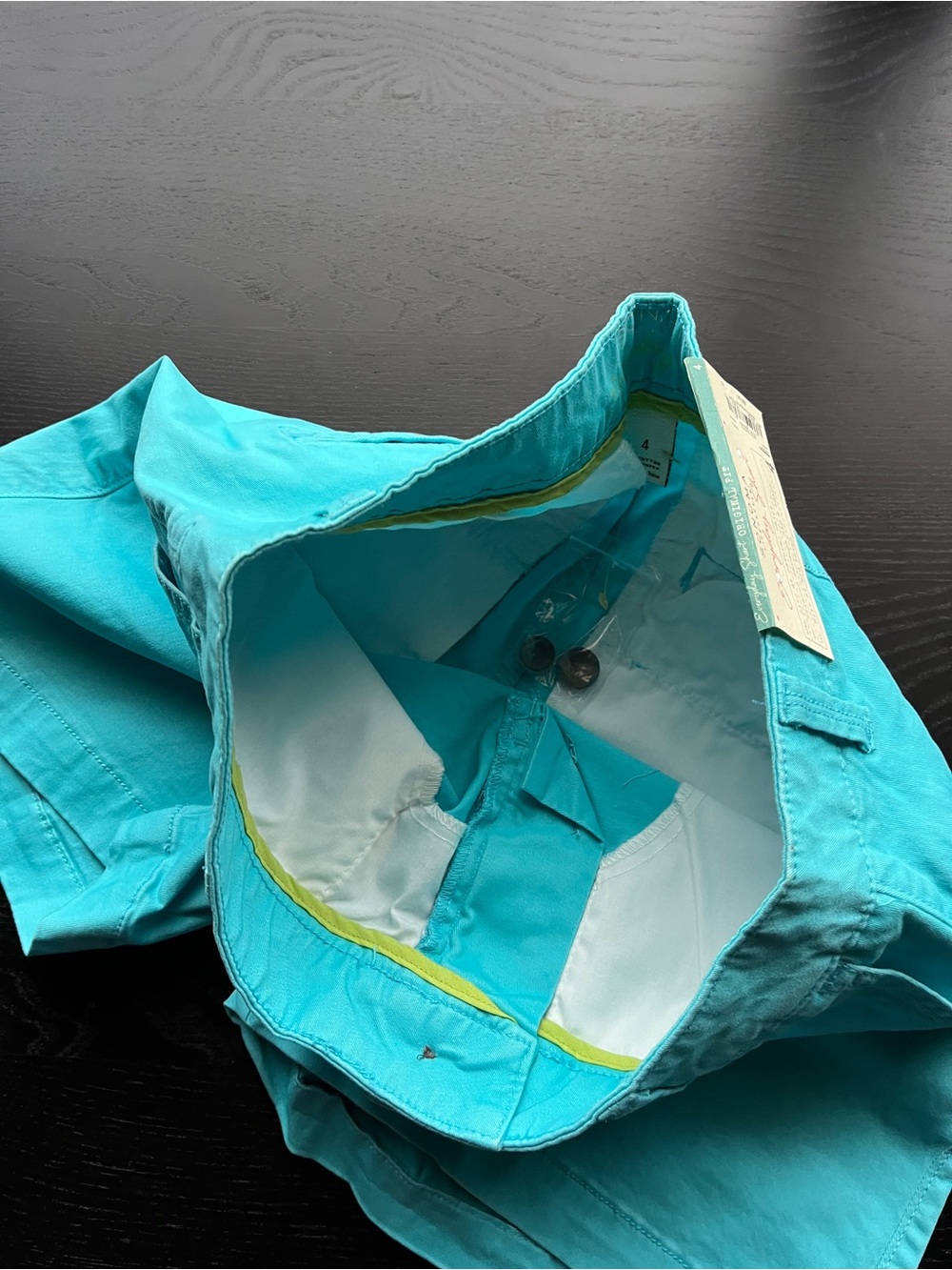 Sonoma Goods for Life (Original $30) Teal Everyday Chino Shorts Size 4 - Picture 10 of 16